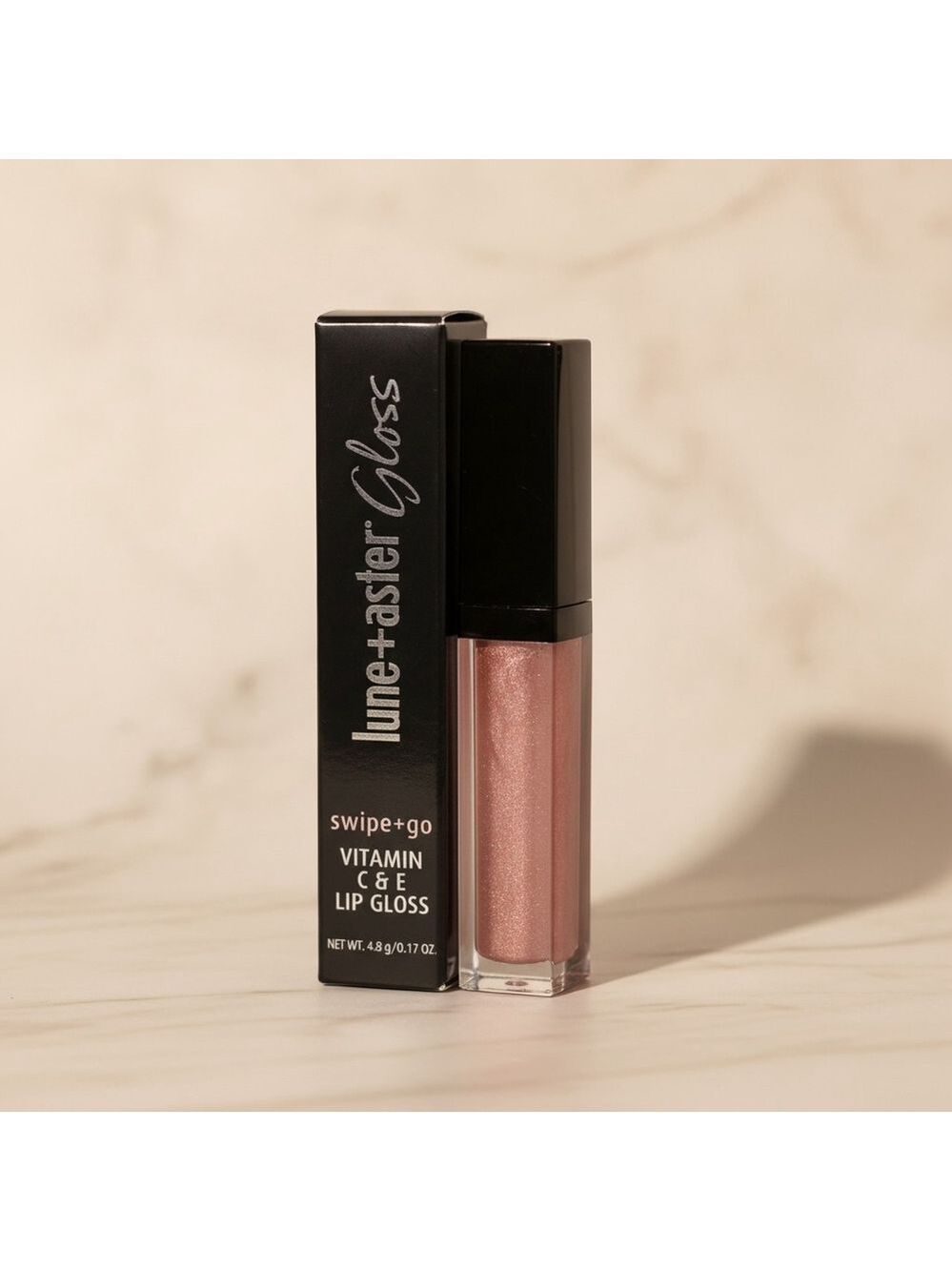 Lune + Aster Swipe + Go Vitamin C & E Lip Gloss Champion NIB 0.17 oz
